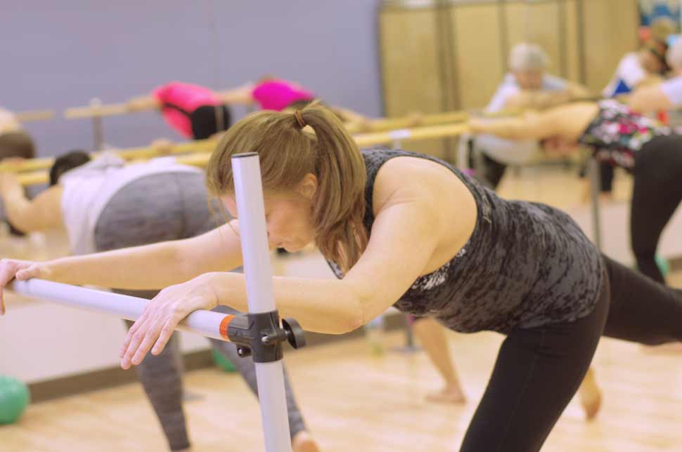 Barre workout classes at FitnessWorks, Inc