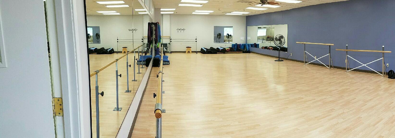 Check out our dance, yoga and group class studio at FitnessWorks, Inc